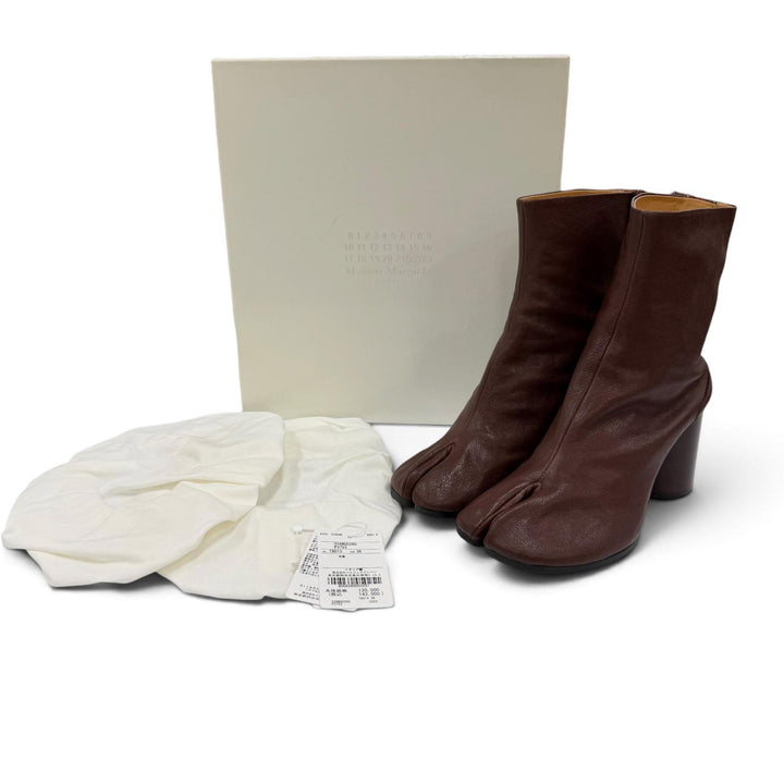 Great Maison Margiela 22 short boots TABI Brown leather Women 36 S58WU0260