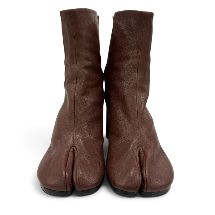 Great Maison Margiela 22 short boots TABI Brown leather Women 36 S58WU0260