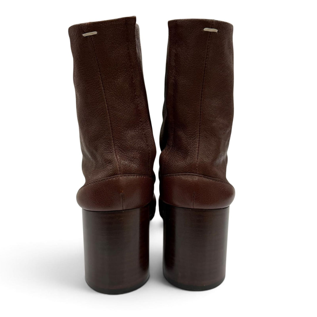 Great Maison Margiela 22 short boots TABI Brown leather Women 36 S58WU0260