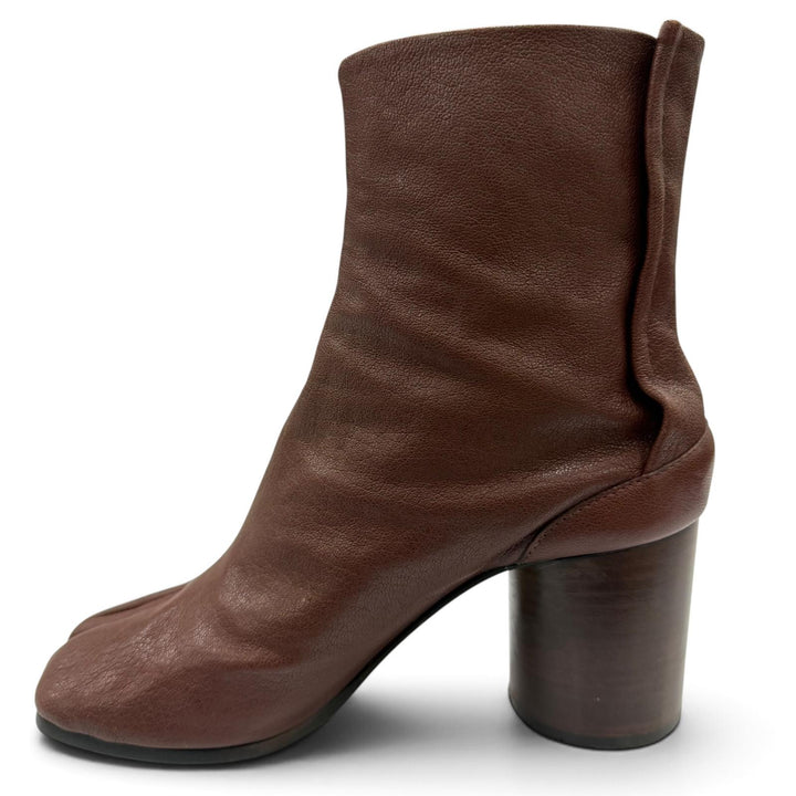 Great Maison Margiela 22 short boots TABI Brown leather Women 36 S58WU0260