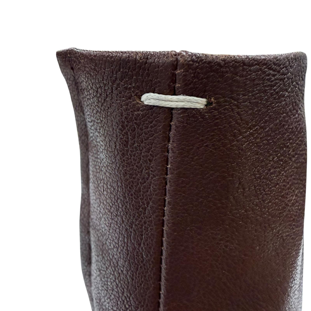 Great Maison Margiela 22 short boots TABI Brown leather Women 36 S58WU0260