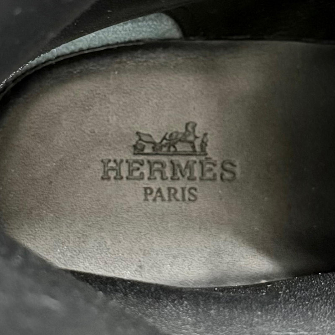 Great HERMES short boots Funk Kelly Buckle Leather Ankle Boots 37.5 222070Z