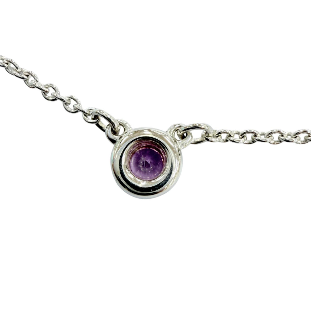 Excellent TIFFANY&Co. Necklace Color by the Yard Pink Sapphire Silver AG925