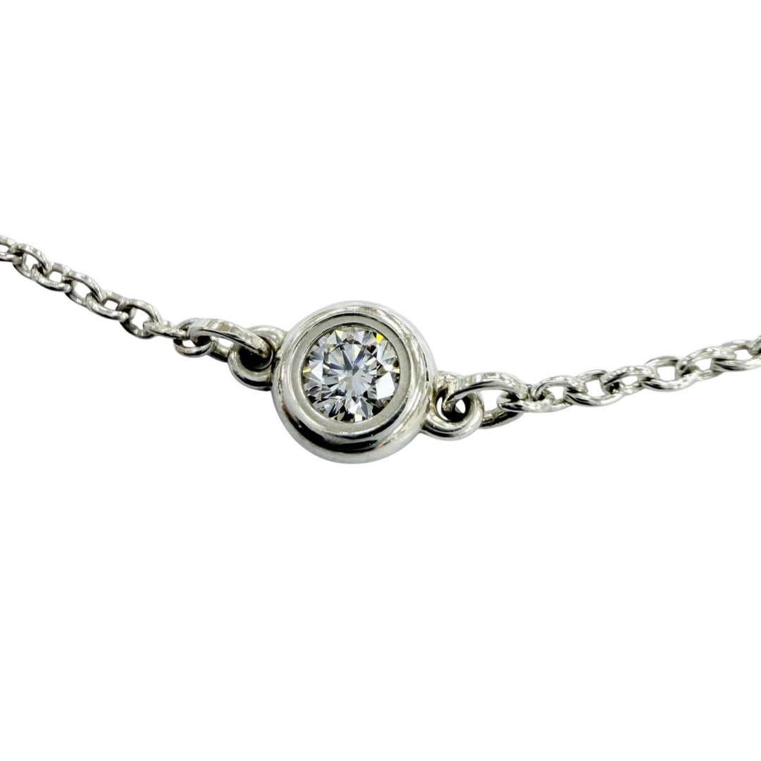 Great TIFFANY&Co. bracelet Diamond by the Yard Bracelet Silver 925 Women