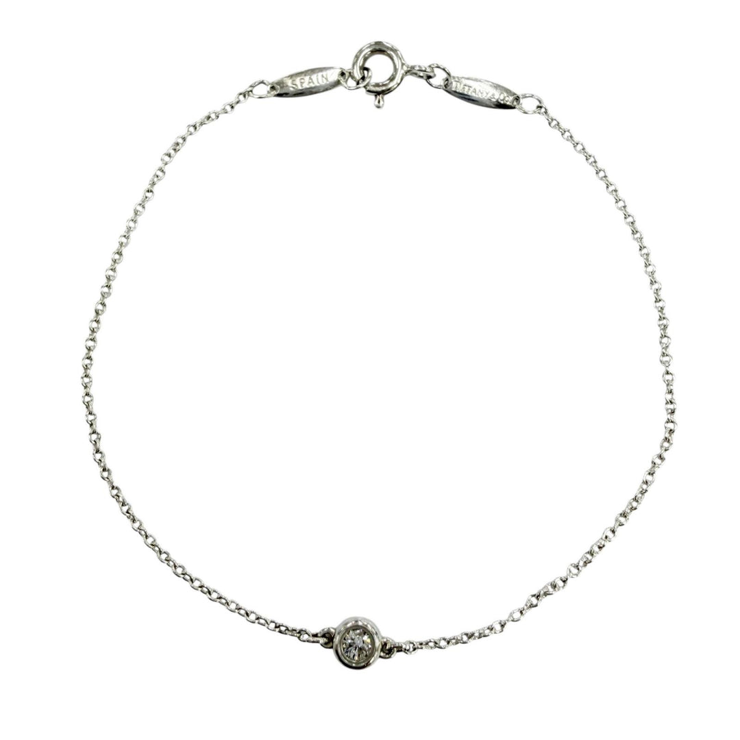 Great TIFFANY&Co. bracelet Diamond by the Yard Bracelet Silver 925 Women