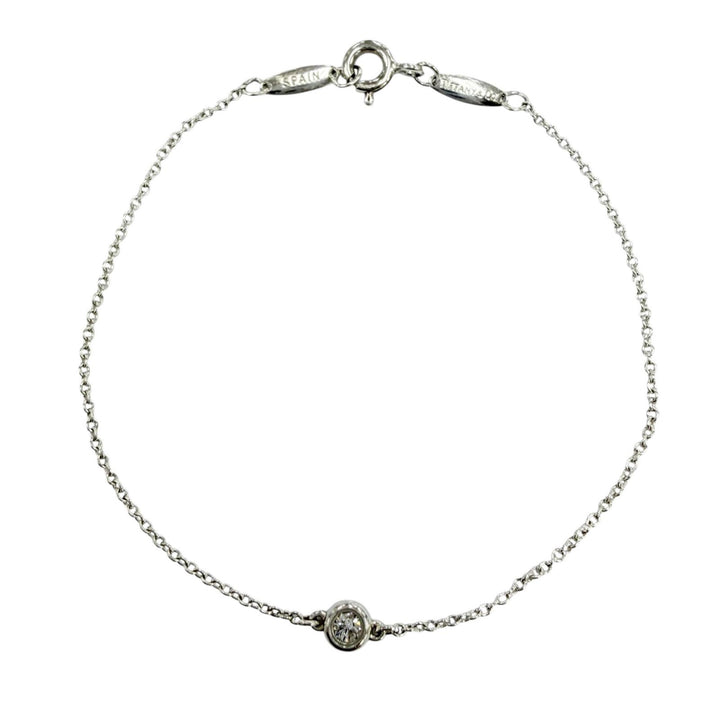 Great TIFFANY&Co. bracelet Diamond by the Yard Bracelet Silver 925 Women
