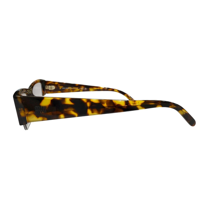 Great MIUMIU Glasses Vedett Marble Blue Light Cut Clear brown mens