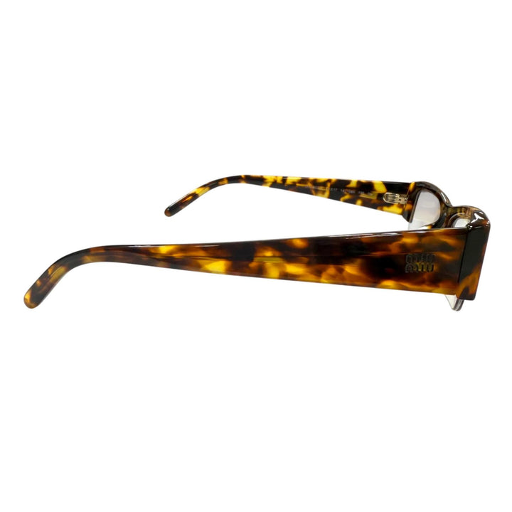 Great MIUMIU Glasses Vedett Marble Blue Light Cut Clear brown mens