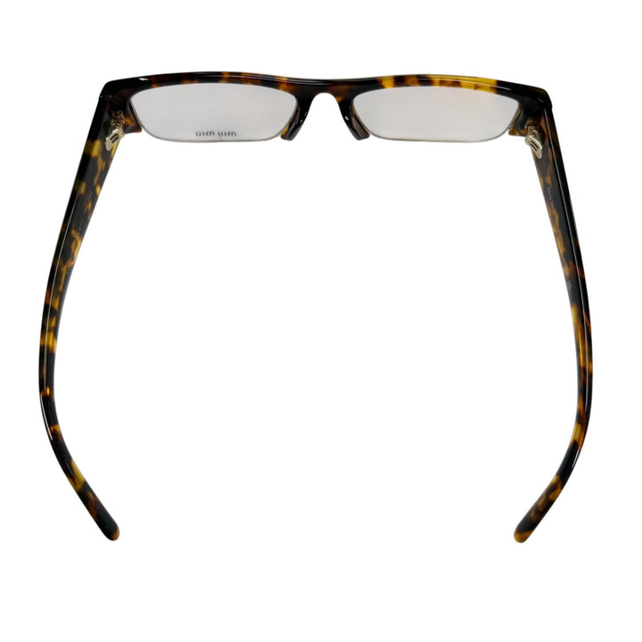 Great MIUMIU Glasses Vedett Marble Blue Light Cut Clear brown mens