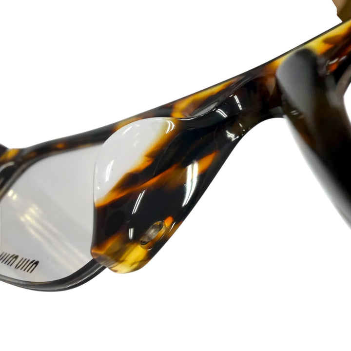 Great MIUMIU Glasses Vedett Marble Blue Light Cut Clear brown mens