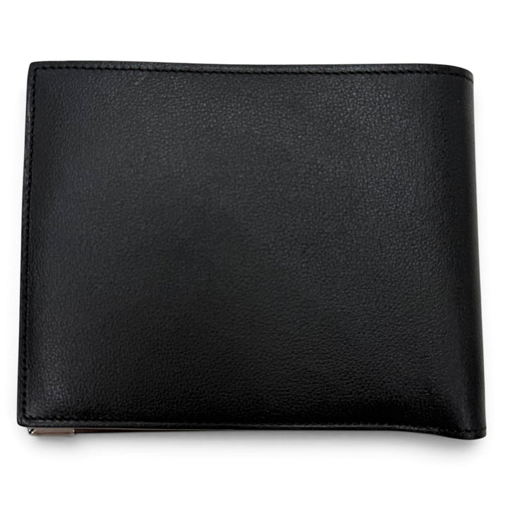 Excellent Cartier Bifold Wallet Must Line Logo-engraved wallet black leather