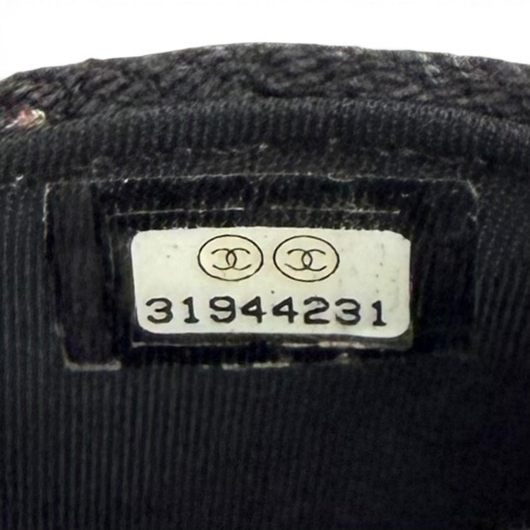 Excellent CHANEL Shoulder Bag black denim Women