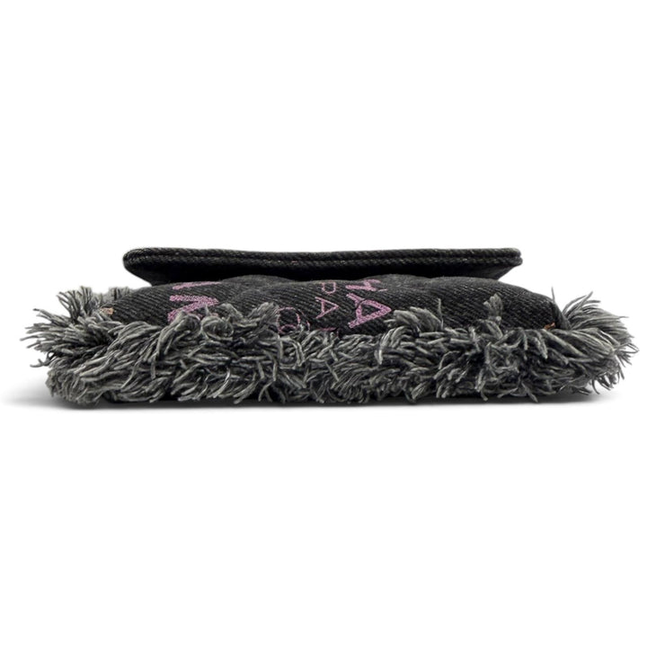 Excellent CHANEL Shoulder Bag black denim Women