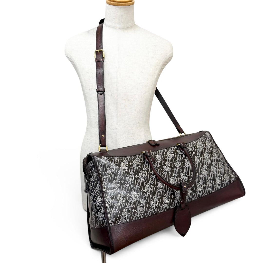 Excellent Berluti Boston bag Toile Marbouf Calligraphy Scritto Pattern 2-Way