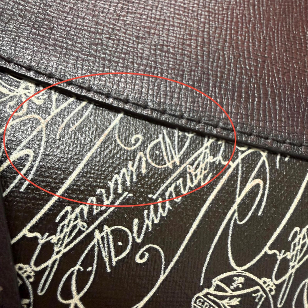 Excellent Berluti Boston bag Toile Marbouf Calligraphy Scritto Pattern 2-Way