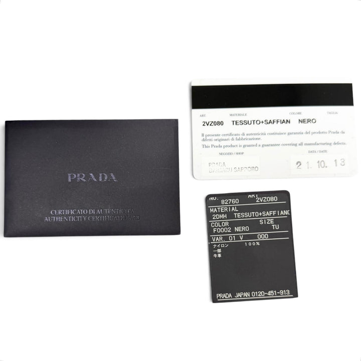 Excellent PRADA Backpack Daypack Triangle logo Re-Nylon black Nylon