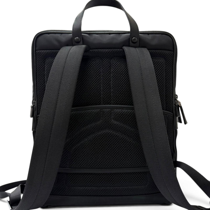 Excellent PRADA Backpack Daypack Triangle logo Re-Nylon black Nylon