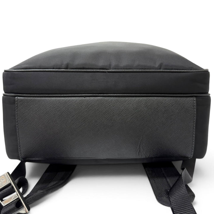 Excellent PRADA Backpack Daypack Triangle logo Re-Nylon black Nylon