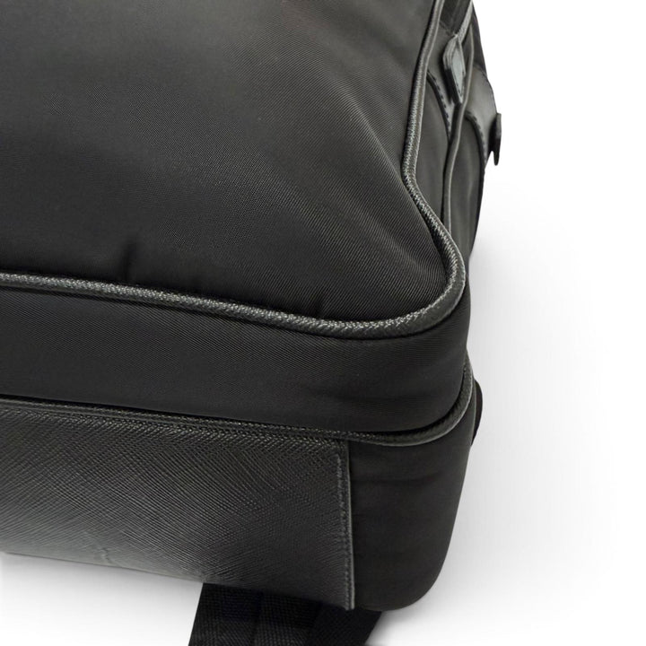 Excellent PRADA Backpack Daypack Triangle logo Re-Nylon black Nylon