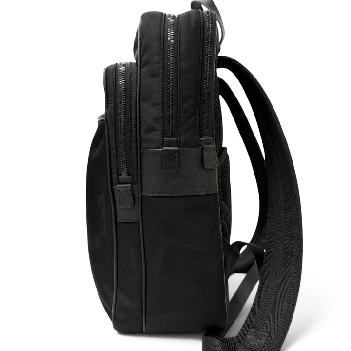 Excellent PRADA Backpack Daypack Triangle logo Re-Nylon black Nylon