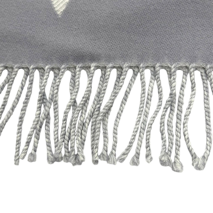 Excellent LOUIS VUITTON Scarf LV Essential Scarf Monogram fringe wool M77727