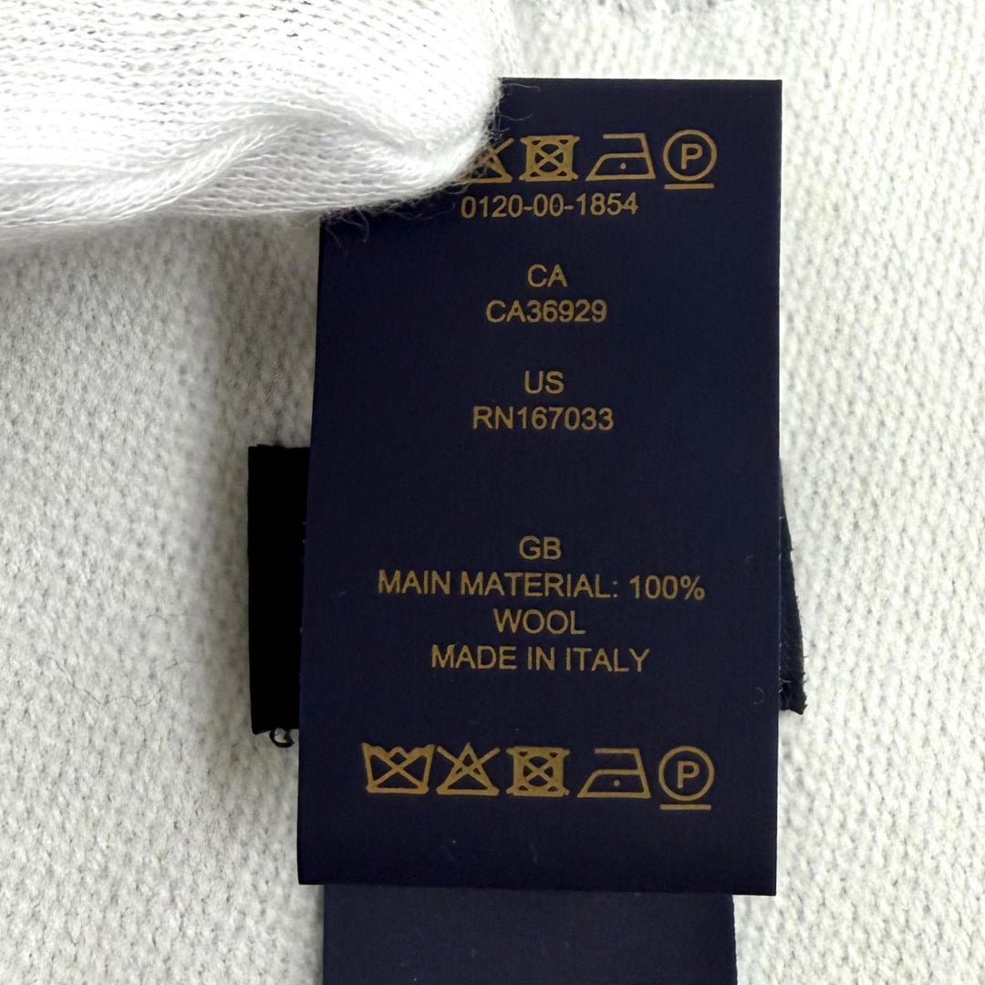 Excellent LOUIS VUITTON Scarf LV Essential Scarf Monogram fringe wool M77727