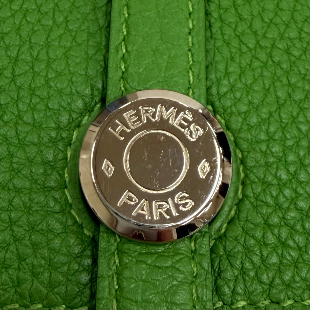 Great HERMES Purse Dogon GM Duo Serie Metal Togo Leather Women