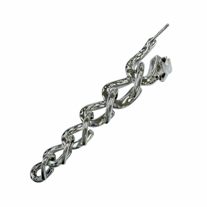 Excellent TIFFANY&Co. Forge Drop Link Pierce Accessories Silver AG925 Women