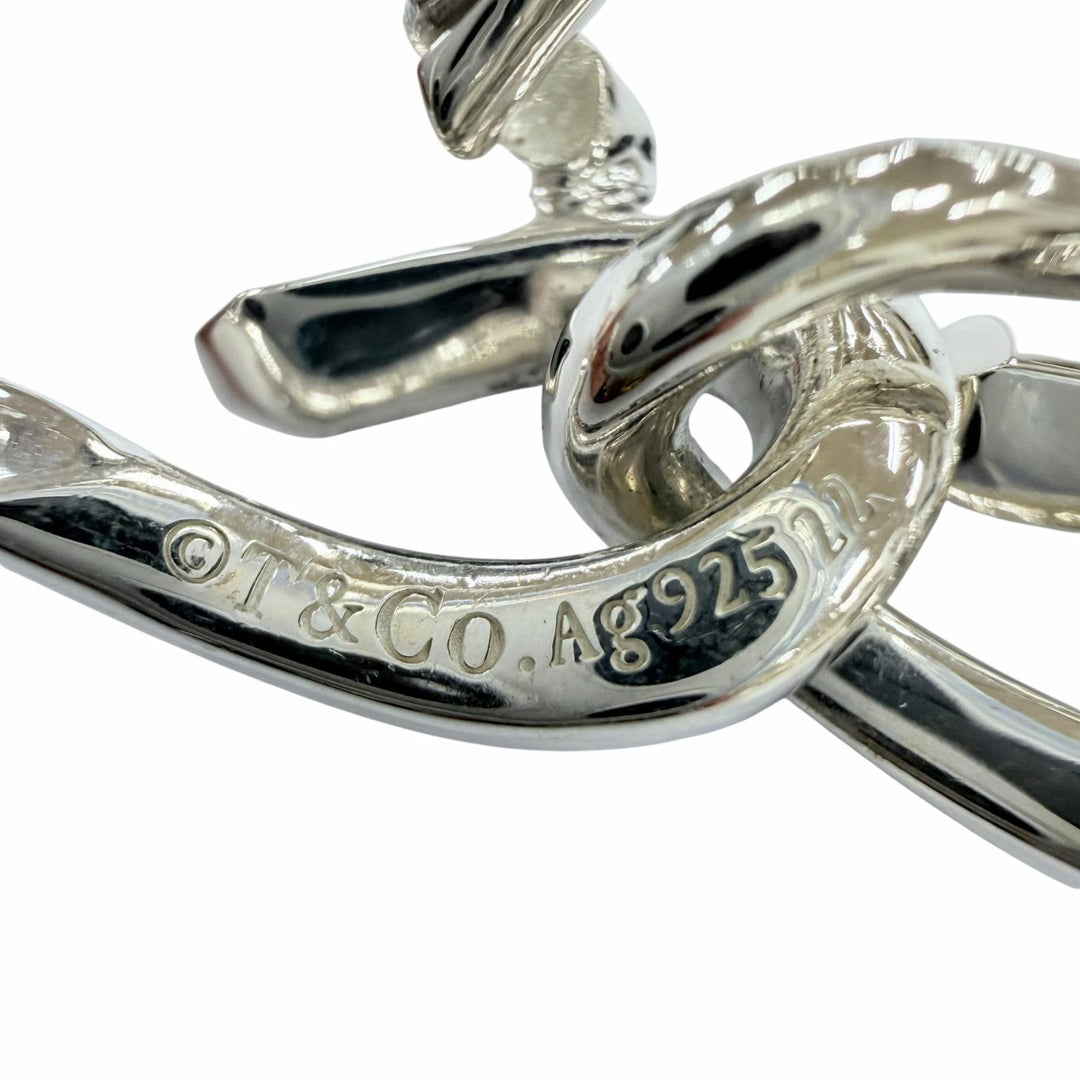 Excellent TIFFANY&Co. Forge Drop Link Pierce Accessories Silver AG925 Women