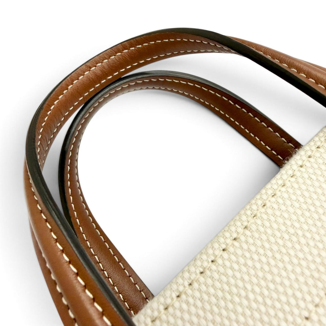Excellent BURBERRY Shoulder Bag mini freya tote Canvas Leather 2WAY 8044143
