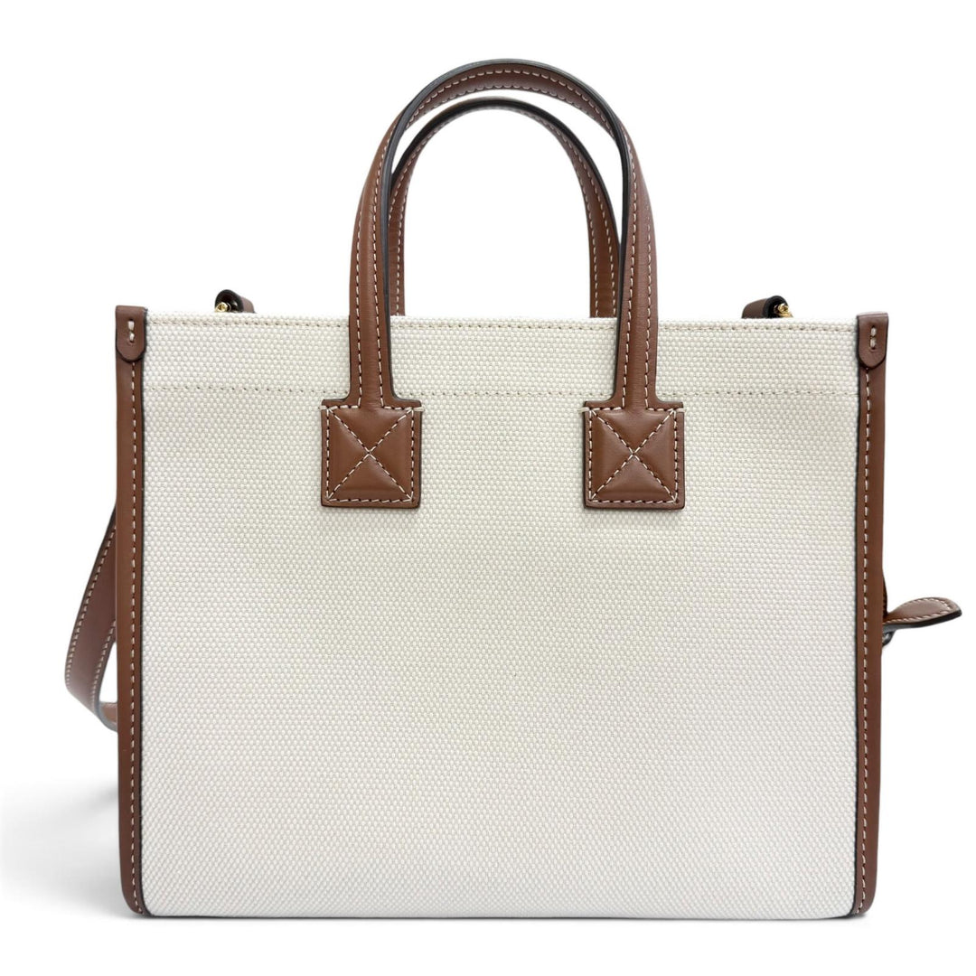 Excellent BURBERRY Shoulder Bag mini freya tote Canvas Leather 2WAY 8044143