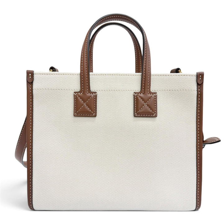 Excellent BURBERRY Shoulder Bag mini freya tote Canvas Leather 2WAY 8044143