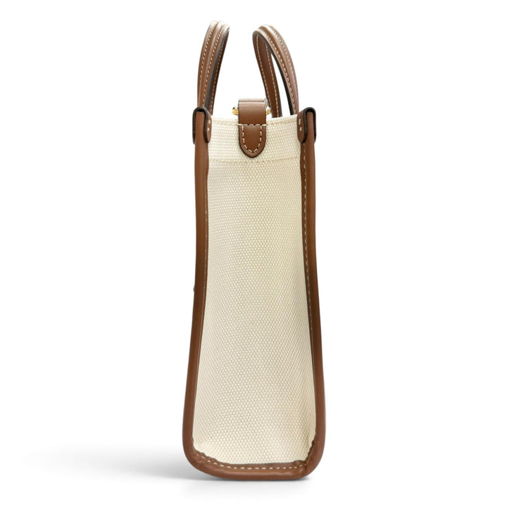 Excellent BURBERRY Shoulder Bag mini freya tote Canvas Leather 2WAY 8044143