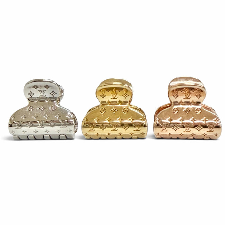 Excellent LOUIS VUITTON Accessoires Shubu Nanogram PM Hair Clip M68940