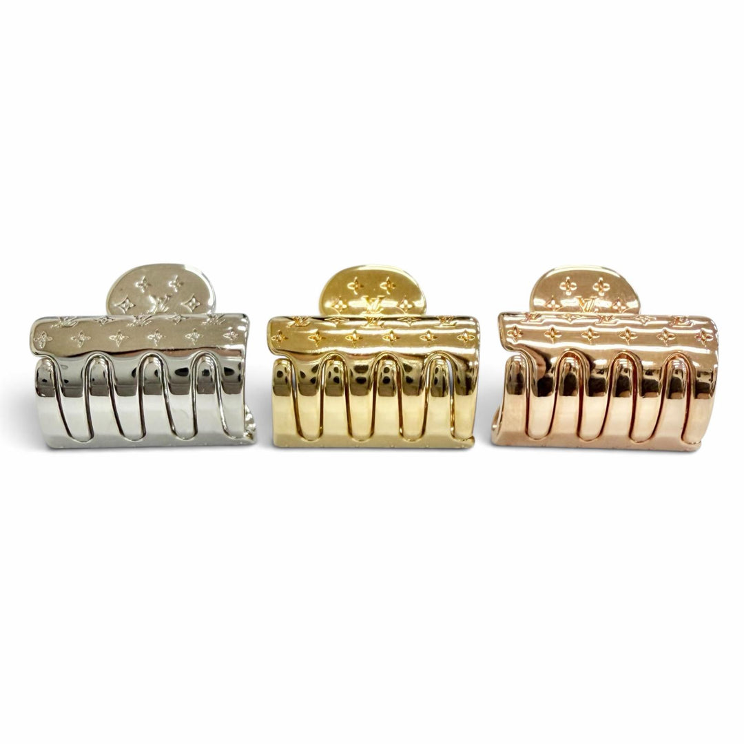 Excellent LOUIS VUITTON Accessoires Shubu Nanogram PM Hair Clip M68940