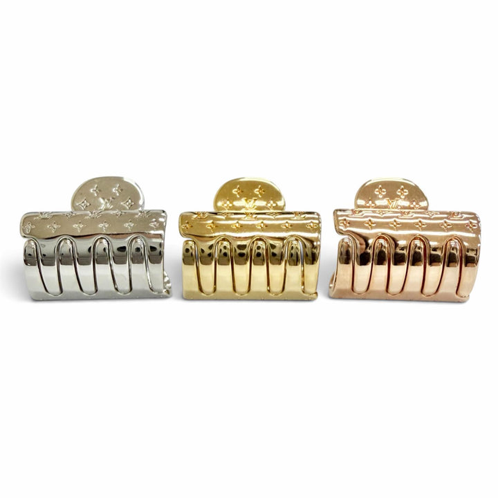Excellent LOUIS VUITTON Accessoires Shubu Nanogram PM Hair Clip M68940