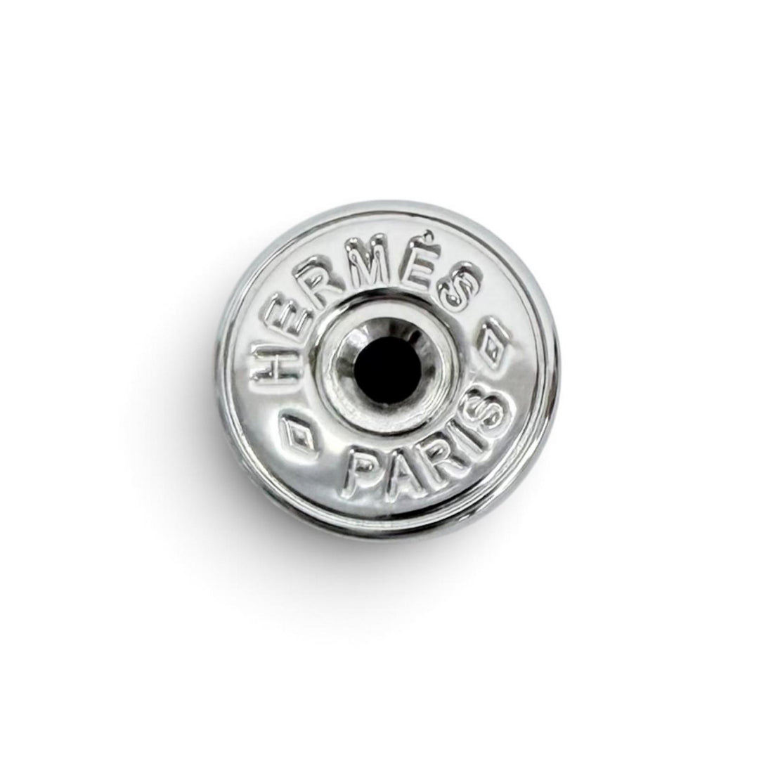 Great HERMES Mini Mayon Chaine d'Ancre Pierce Earrings H100052FP03