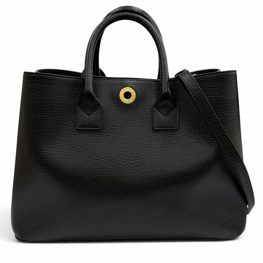 Excellent BURBERRY Handbag black leather Women 8111270