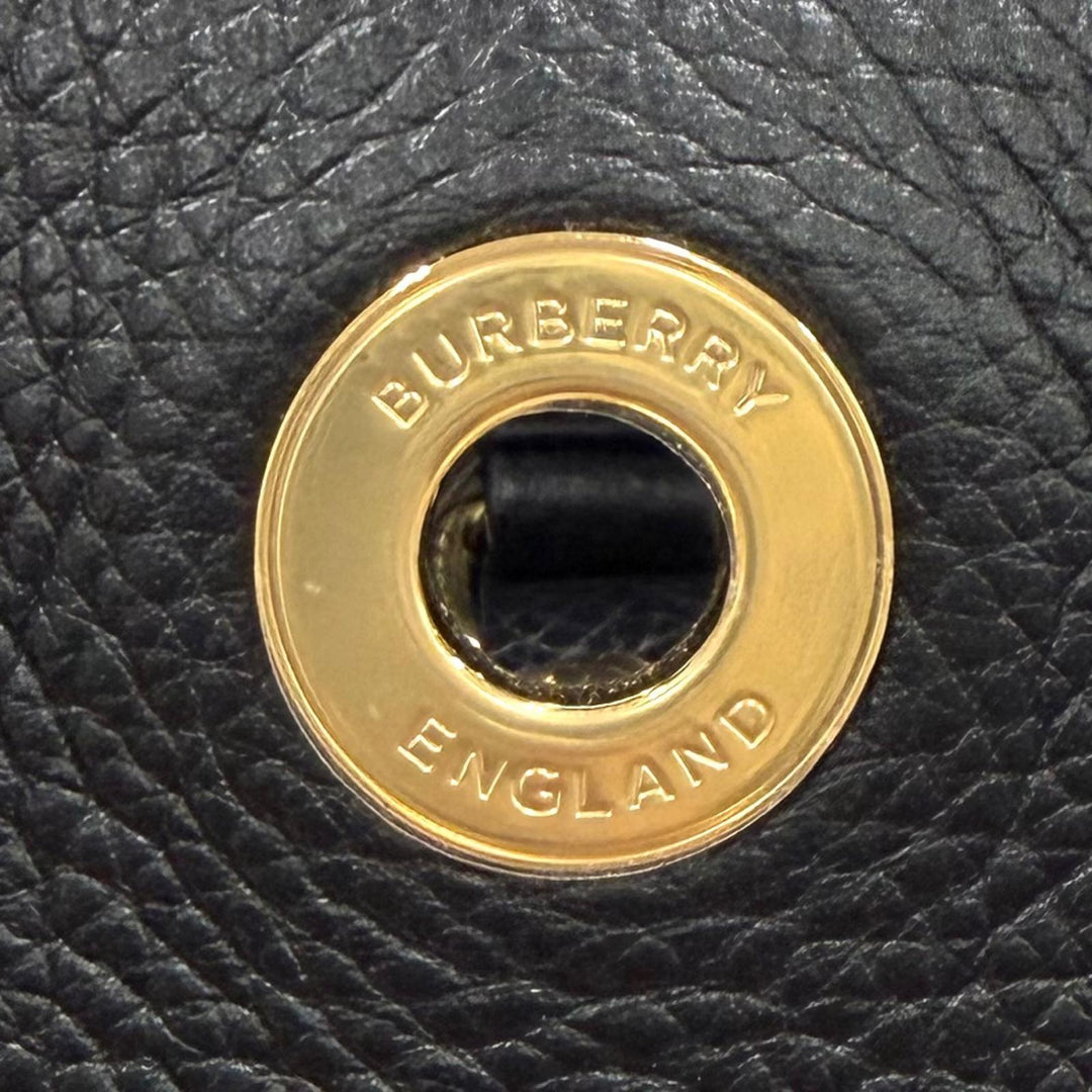 Excellent BURBERRY Handbag black leather Women 8111270