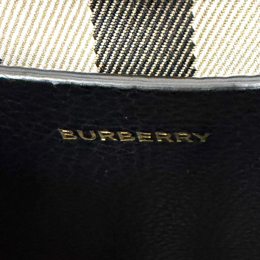 Excellent BURBERRY Handbag black leather Women 8111270