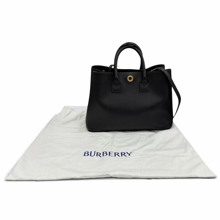 Excellent BURBERRY Handbag black leather Women 8111270