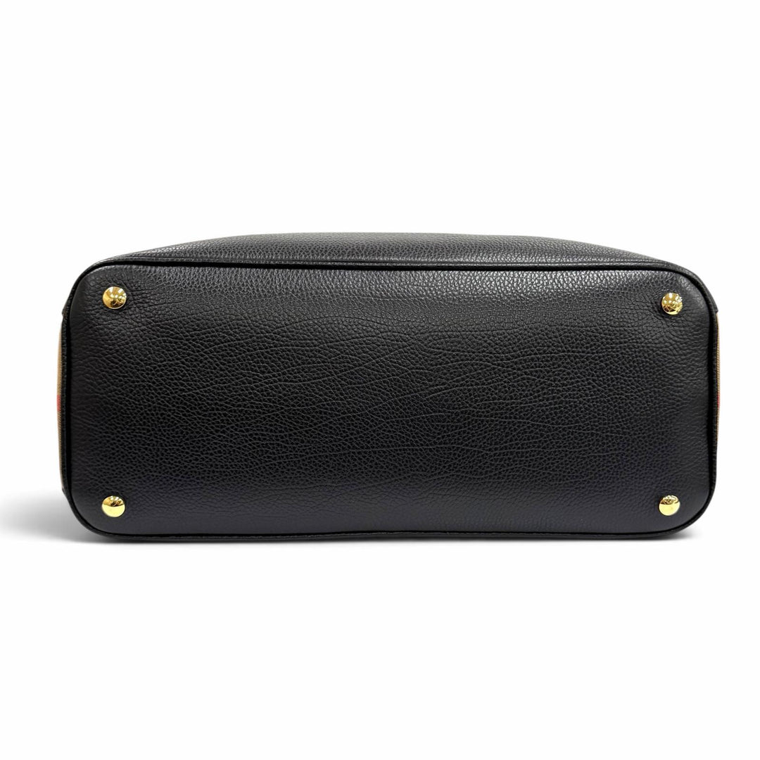 Excellent BURBERRY Handbag black leather Women 8111270