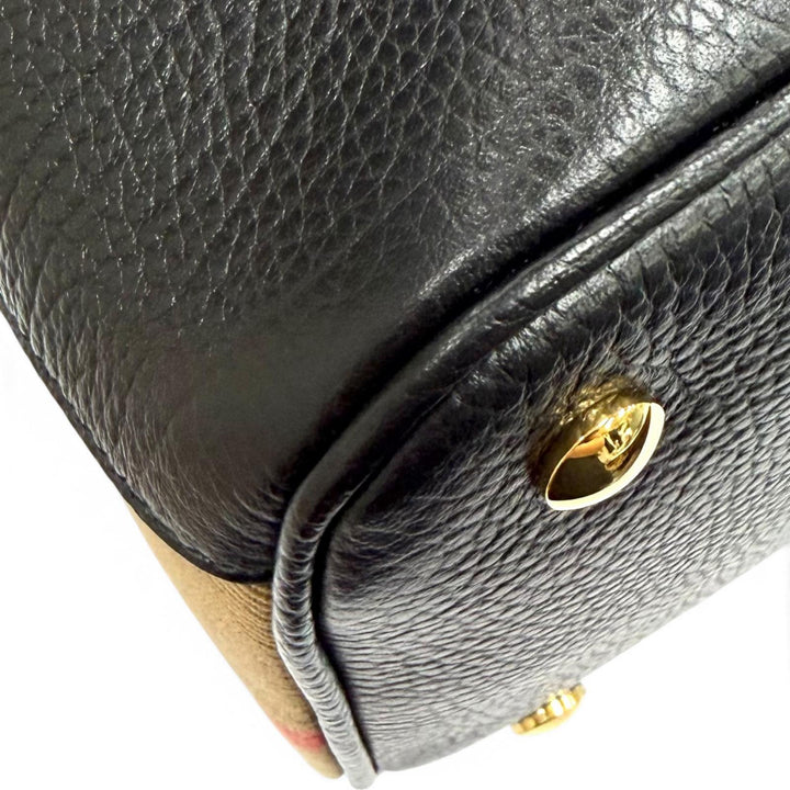 Excellent BURBERRY Handbag black leather Women 8111270