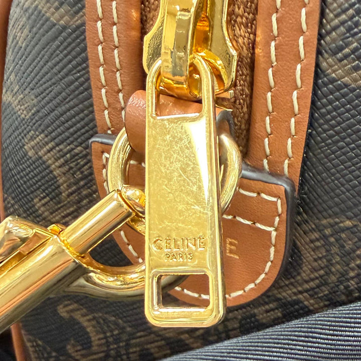Excellent CELINE Shoulder Bag Small Boston Triomphe 2WAY Leather leather 113772