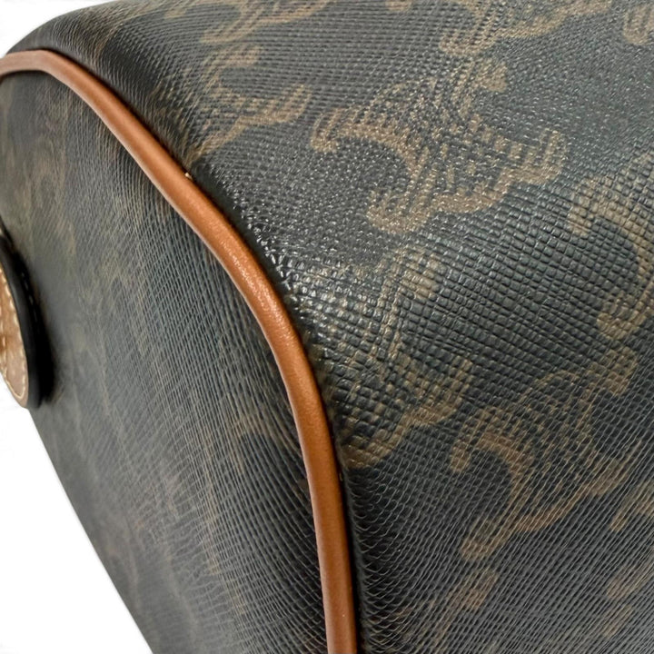 Excellent CELINE Shoulder Bag Small Boston Triomphe 2WAY Leather leather 113772