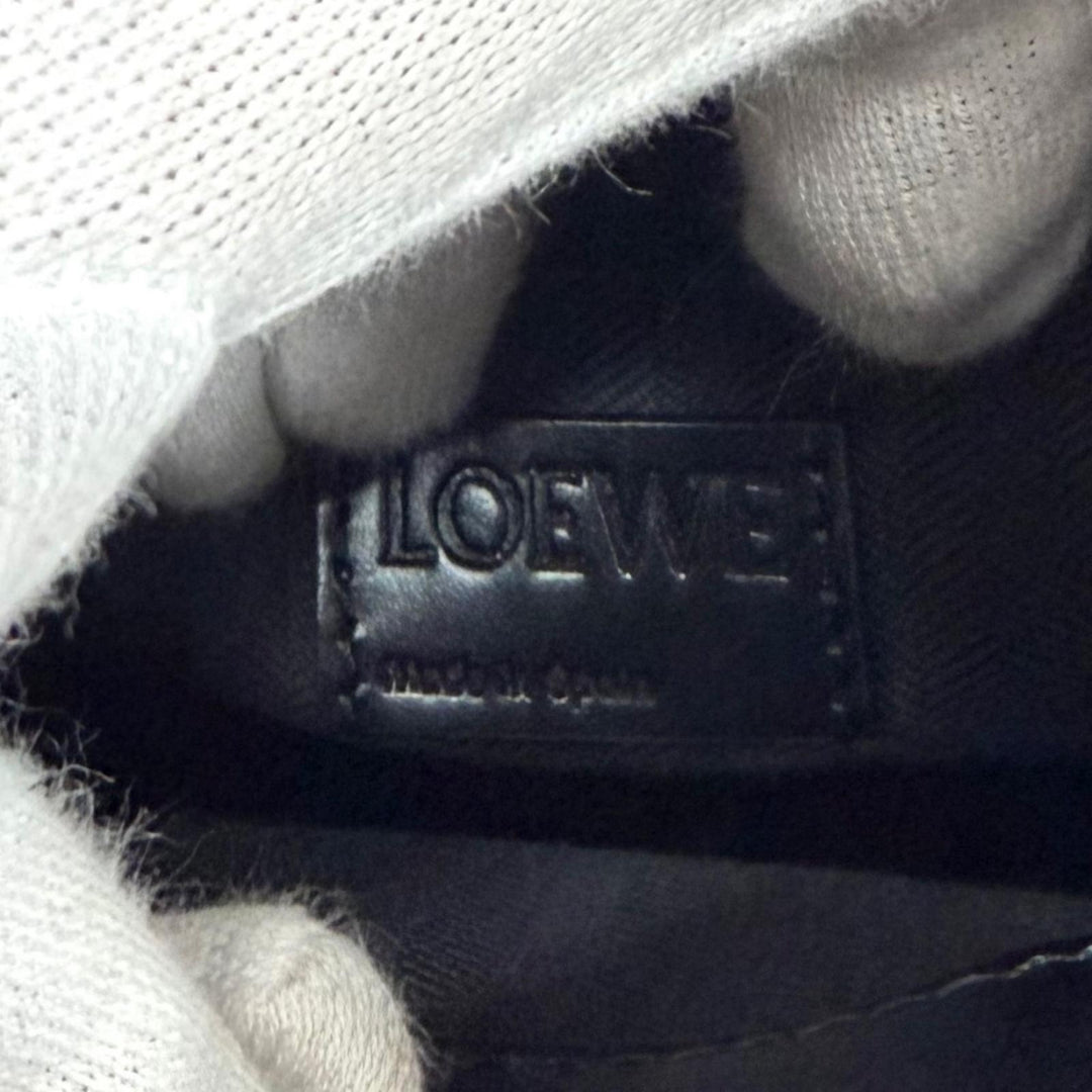 Excellent LOEWE Shoulder Bag Standard A5 Tote Leather 2-Way black A933S30X01