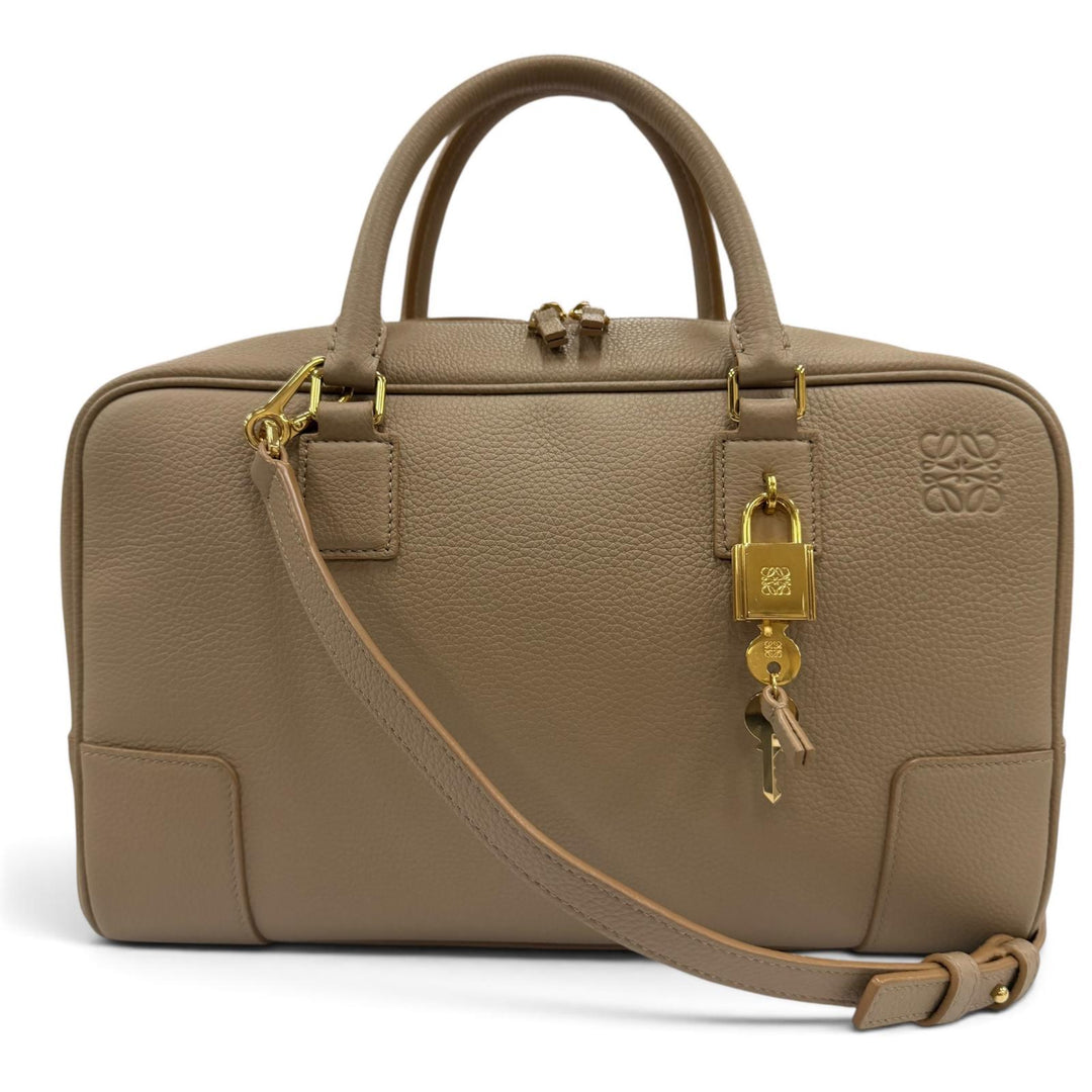 Great LOEWE Handbag Americana 28 Anagram-engraved grain calf 2-way shoulder bag