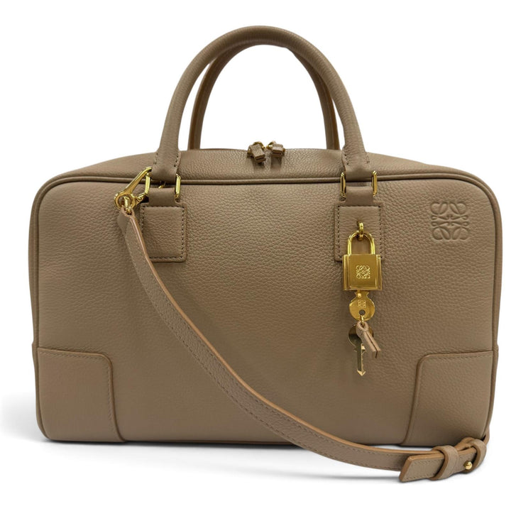 Great LOEWE Handbag Americana 28 Anagram-engraved grain calf 2-way shoulder bag