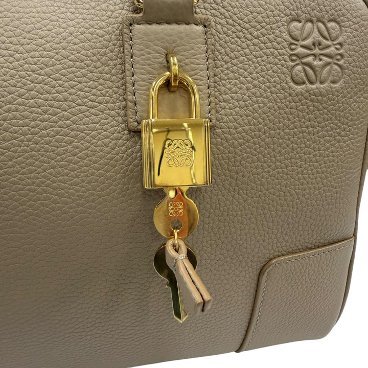 Great LOEWE Handbag Americana 28 Anagram-engraved grain calf 2-way shoulder bag