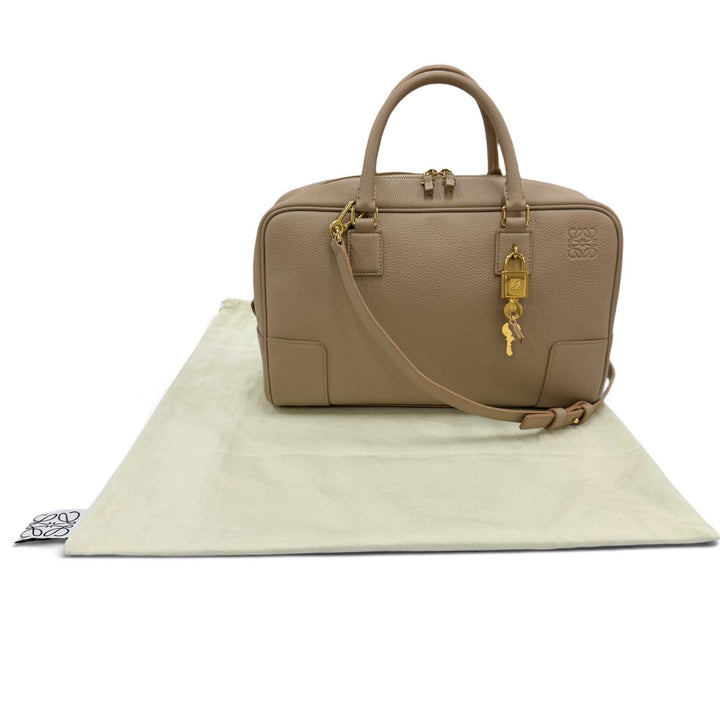 Great LOEWE Handbag Americana 28 Anagram-engraved grain calf 2-way shoulder bag